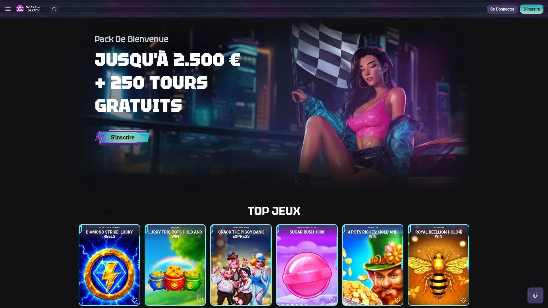NeedForSlots homepage