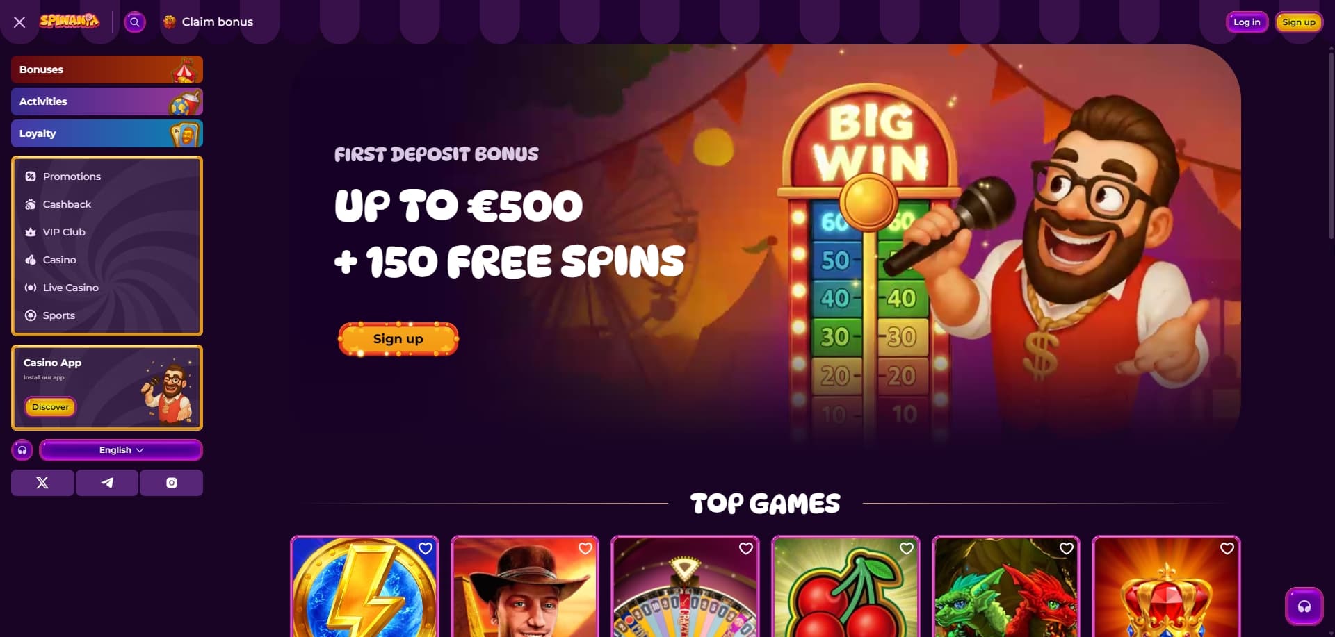 Spinania homepage